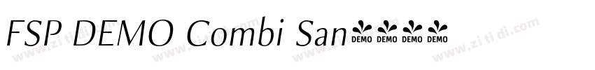 FSP DEMO Combi San字体转换 FSP DEMO Combi San字体转换